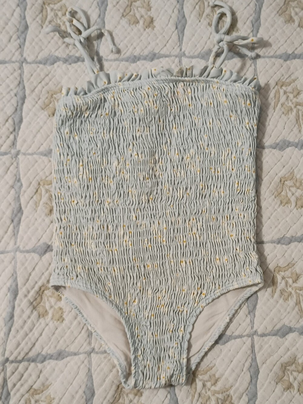 Fin & Vince Daisy Fields Smocked Swimsuit 12-18 Months